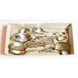 Six Victorian silver dessert spoons and teaspoons