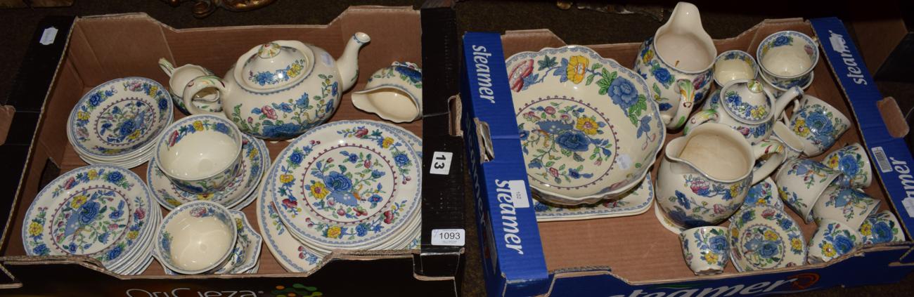 A Masons ''Regency'' pattern dinner and tea wares, (in two boxes)