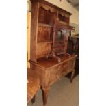 An oak dresser and rack