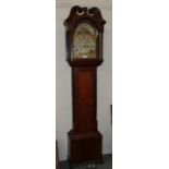 ~ An oak thirty hour longcase clock, signed Stephen Simpson, Greeta Bridge, 18th century, arch