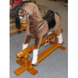 Child's soft toy rocking horse