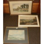 J Syers (19th century) ''Marlow on Thames'', signed and indistinctly dated watercolour; together