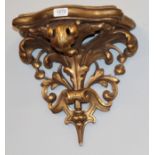 A Rococo giltwood wall sconce
