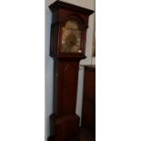 ~ An oak thirty hour longcase clock, signed J,Ayrey, Hexham,