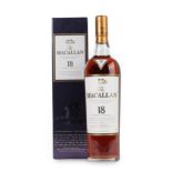 The Macallan Single Highland Malt Scotch Whisky 18 Years Old, distilled 1993, 43% vol 700ml, in