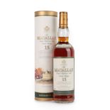 The Macallan Single Highland Malt Scotch Whisky 15 Years Old, distilled 1984, 43% vol 700ml, in