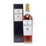 The Macallan Single Highland Malt Scotch Whisky 18 Years Old, distilled 1996, 43% vol 700ml, in