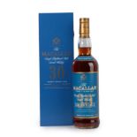 The Macallan 30 Years Old Single Highland Malt Scotch Whisky, 43% vol 700ml, in blue painted