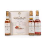 The Macallan Single Highland Malt Scotch Whisky Travellers Choice: 3 x 330ml bottle set comprising a