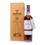 The Macallan 25 Years Old Highland Single Malt Scotch Whisky, 43% vol 700ml, in wooden