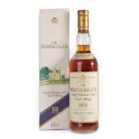 The Macallan Single Highland Malt Scotch Whisky 18 Years Old, distilled 1974, bottled 1992, 43%