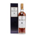 The Macallan Single Highland Malt Scotch Whisky 18 Years Old, distilled 1997, 43% vol 700ml, in