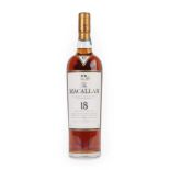 The Macallan Single Highland Malt Scotch Whisky 18 Years Old, distilled 1992, 43% vol 700ml (one