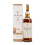 The Macallan Single Highland Malt Scotch Whisky 10 Years Old, 40% vol 700ml, in original cardboard