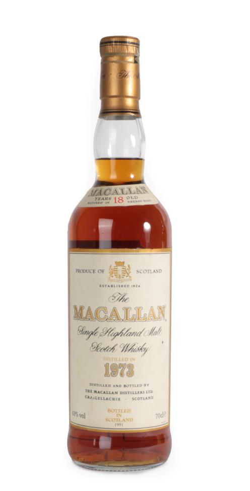 The Macallan Single Highland Malt Scotch Whisky 18 Years Old, distilled 1973, bottled 1991, 43%