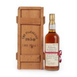 The Macallan ''Red Ribbon'' Single Highland Malt Scotch Whisky 1950, distilled and bottled by