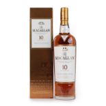 The Macallan Highland Single Malt Scotch Whisky 10 Years Old, 40% vol 700ml, in original cardboard