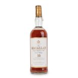 The Macallan Single Highland Malt Scotch Whisky 10 Years Old, 40% vol 1 Litre (one bottle)