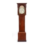 ~ A Mahogany Musical Eight Day Longcase Clock, signed Hinderwell, Norton, early 19th century, flat