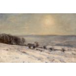 Herbert Royle (1870-1958) ''December Morning No.1, High Austby'' Signed, oil on canvas, 59.5cm by