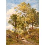 Benjamin Williams Leader RA (1831-1923) A Worcestershire Lane Signed, inscribed and dated 1888,