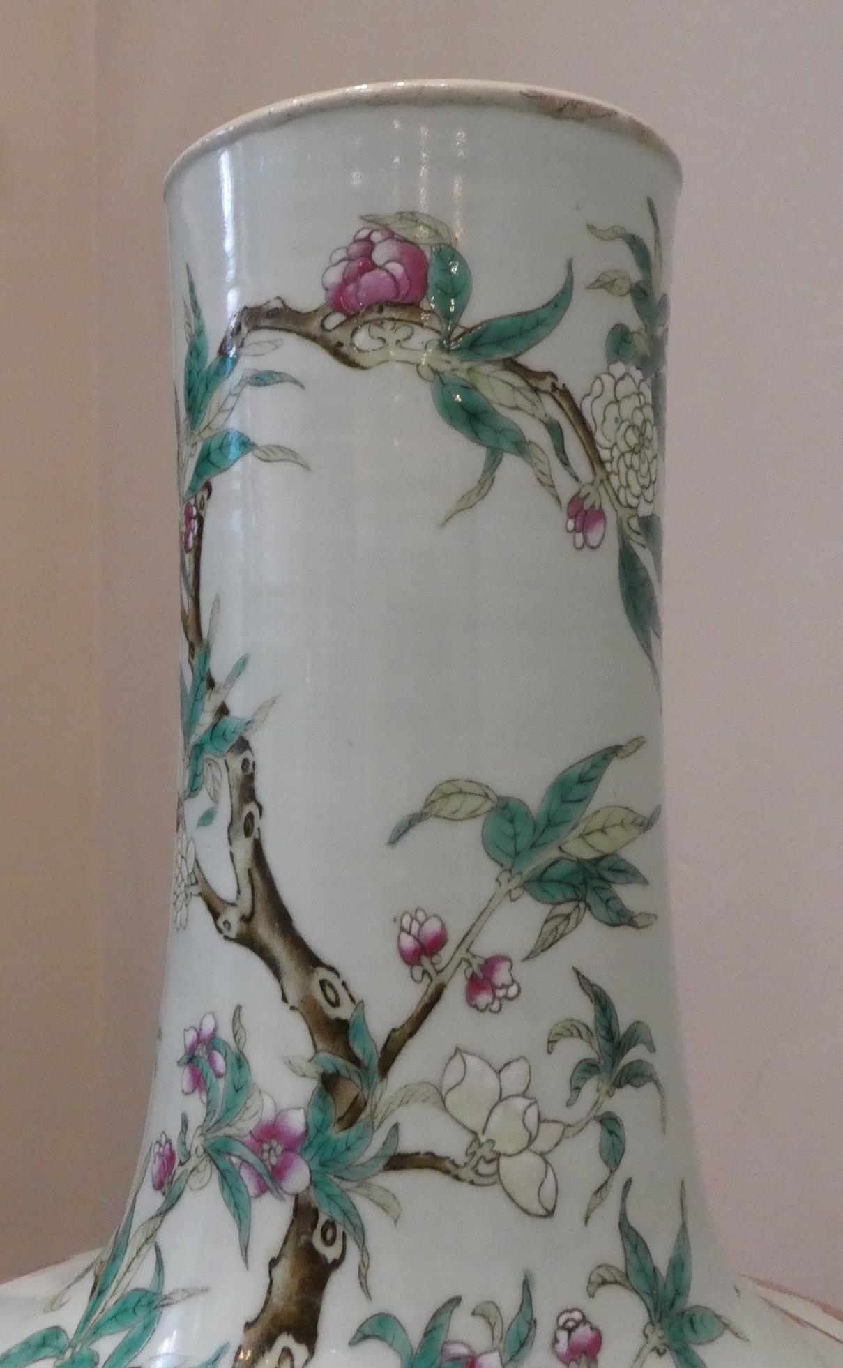 A Pair of Chinese Porcelain ''Nine Peach'' Vases, Tianquiping, Qianlong mark but probably late - Image 18 of 22