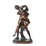 After Stefano Maderno (1576-1636): Hercules and Antaeus, bronze, 61cm high See illustration . Some