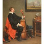 John Seymour Lucas RA (1849-1923) ''The Cellist'' Signed and dated 1904, oil on canvas, 53.5cm by