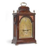 ~ A George III Mahogany Striking Table Clock, signed Fenwick, SoShields, Circa 1780, inverted bell