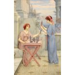 William Anstey Dolland (1858-1929) ''Connoisseurs'' Signed, watercolour, 50cm by 32.5cm See