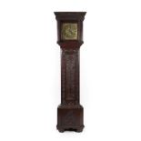 A Carved Oak Thirty Hour Single-Handed Longcase Clock, signed Weatherad, K.Londal, 18th century,