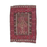 Anatolian Prayer Kilim 2nd quarter 20th century The strawberry field with stylised Tree of Life