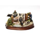 Border Fine Arts 'Bringing In' (Holstein Friesian Dairy Cows and Border Collie), model No. B1049