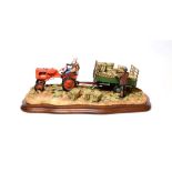 Border Fine Arts 'Cut and Crated' (Allis Chalmers Tractor), model No. B0649 by Ray Ayres, limited