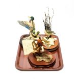 Border Fine Arts Bird Models Comprising: 'Rising Pheasant', model No. L46, limited edition 645/