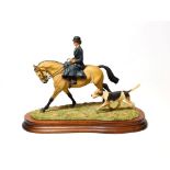 Border Fine Arts 'Elegance in the Field' (Rider and Horse), model No. L126 by Anne Wall, limited