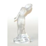 A 'Lalique Paris' nude glass figure