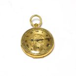 An 18ct gold cased pendant watch (including purchase receipt dated 08/11/2000)