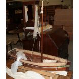 A scale model of a South East Asian sail boat