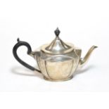 A silver teapot, Roberts & Belk, Sheffield, 1928