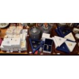 Swarovski; a collection of approximately forty Christmas decorations (on three trays)