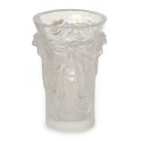 A 'Lalique France' figural glass vase