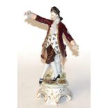A 19th century German figure of a courtier