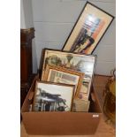 Various railway related prints (in two boxes)