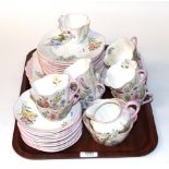 Shelly Wild Roses, pattern No.13668 twelve place setting tea service