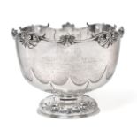 An Edward VII Silver Punch-Bowl, by Richard Martin and Ebenezer Hall, Sheffield, 1909, tapering