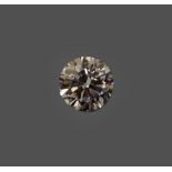 A Loose Round Brilliant Cut Diamond, weighing 0.82 carat approximately not illustrated . The