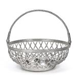 A George III Silver Basket by John Wakelin and William Taylor, London, 1780, tapering circular and
