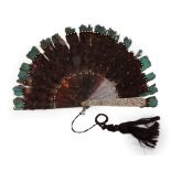 A Large Tortoiseshell Brisé Fan, circa 1860's to 1880's, of fontange form, good mottling,