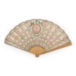 The New Paris Conversation Fan for 1802: a small Regency paper fan,